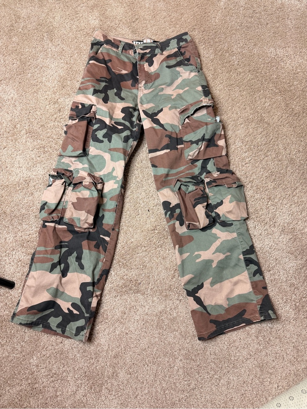 Camo cargo pants